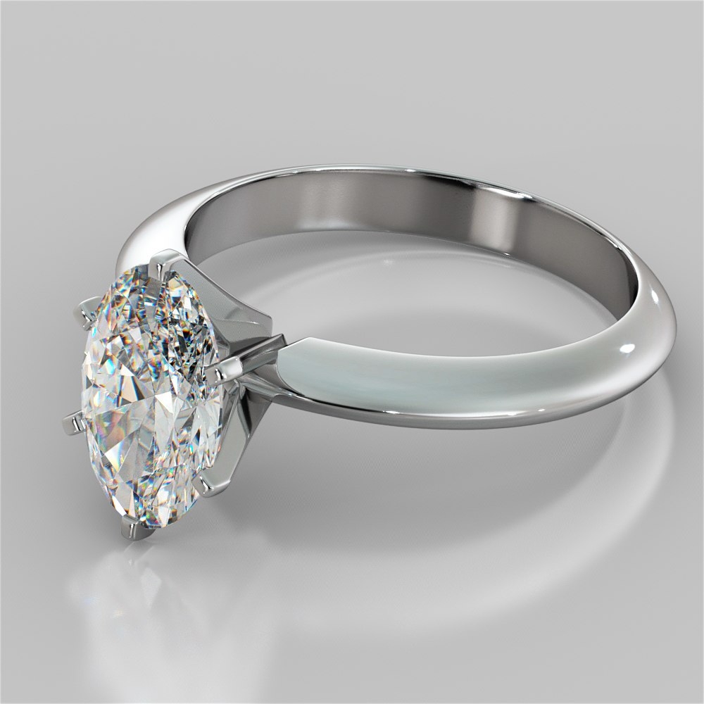 Unique Bezel Set Engagement Ring, Elegant Gold Diamond Ring